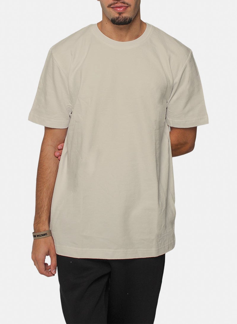 Basic Look Heavy weight textured t-shirt - Image 3